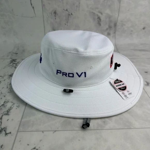 NEW Titleist Tour Aussie White/Royal Blue Bucket Golf Hat - Picture 4 of 6
